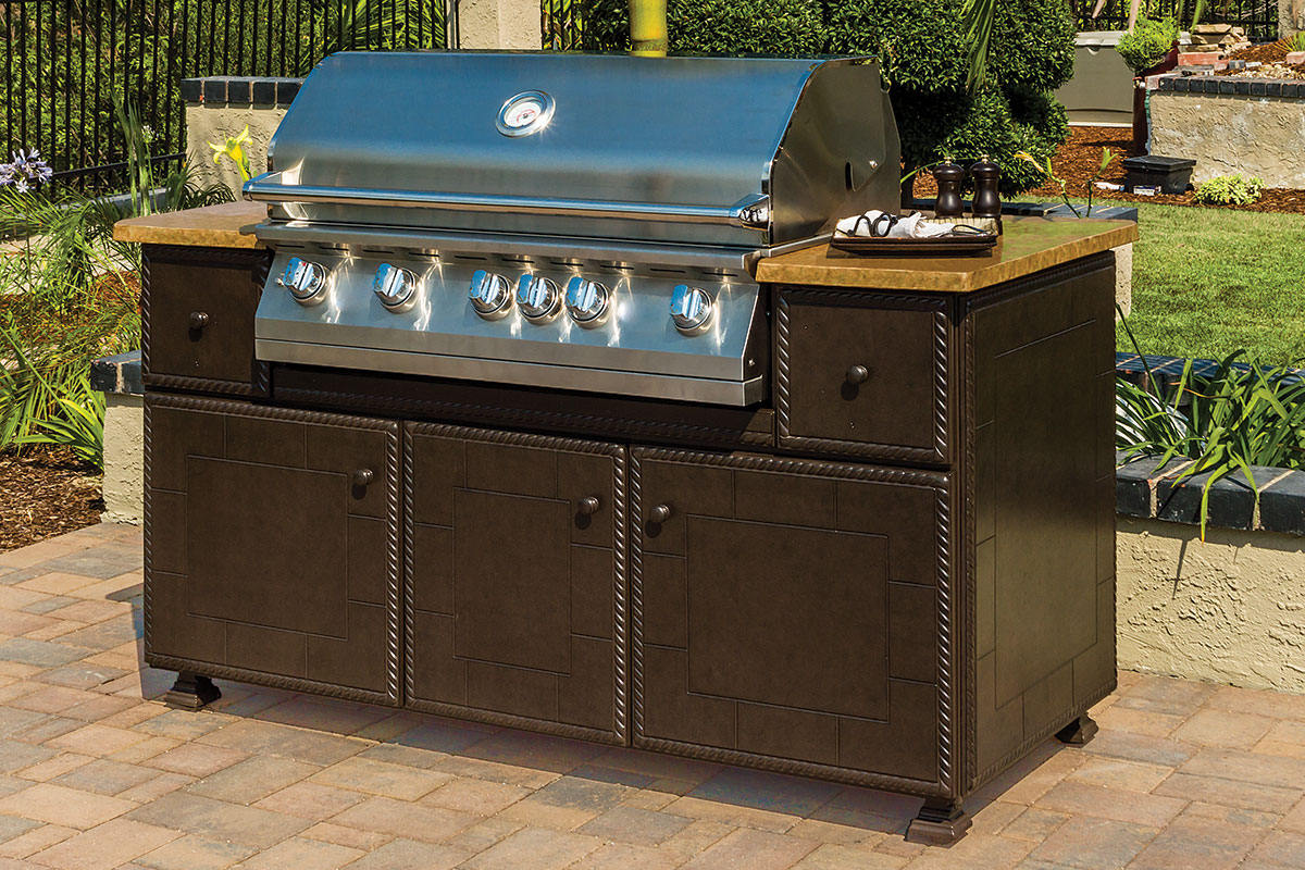 Paradise 67" Gas Grill Island Gensun
